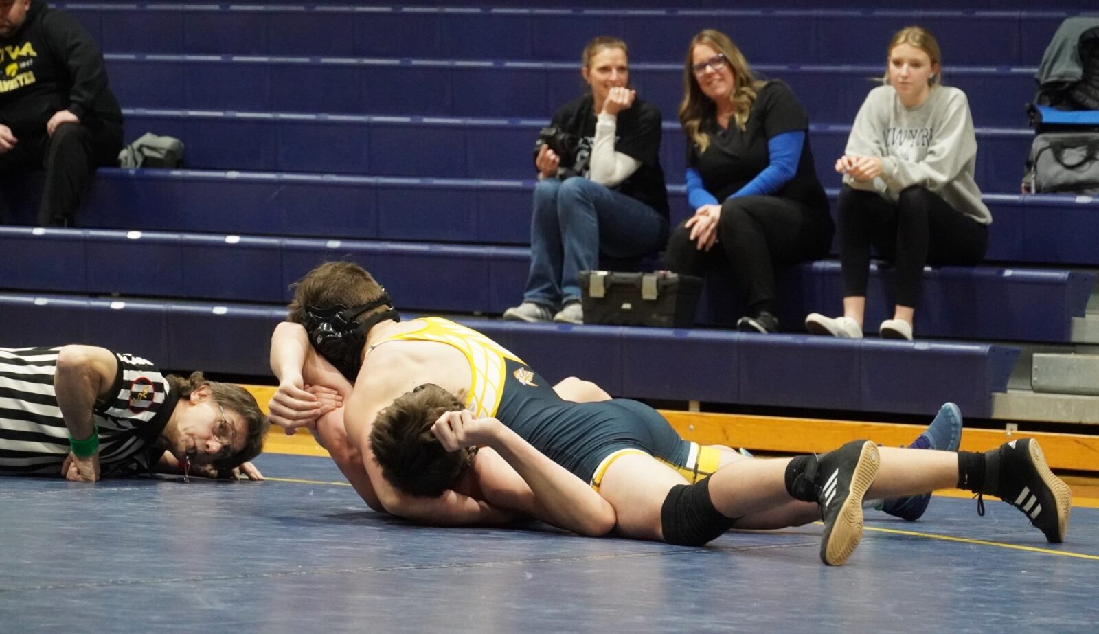 Happy dance North Muskegon hosts first high school wrestling meet