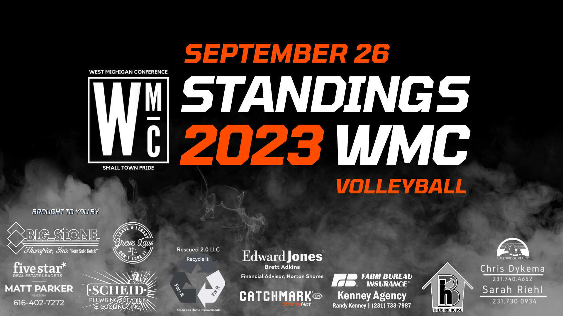 West Michigan Conference 2023 volleyball standings for Lakes and Rivers ...